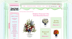 Desktop Screenshot of clarkflorist.com